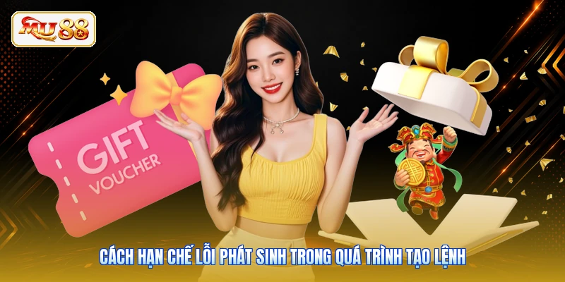 Cách hạn chế lỗi phát sinh trong quá trình tạo lệnh