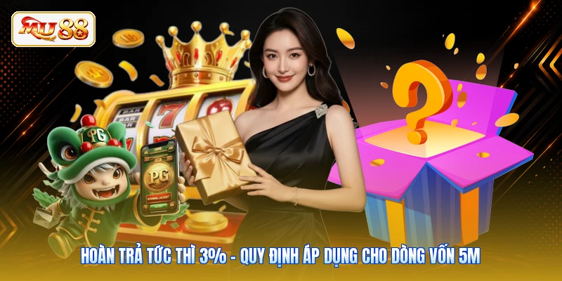 Hoàn Trả Tức Thì 3% - Quy Định Áp Dụng Cho Dòng Vốn 5M