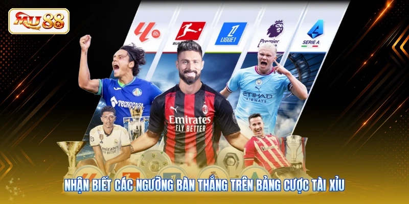 Nhận biết các ngưỡng bàn thắng trên bảng cược tài xỉu